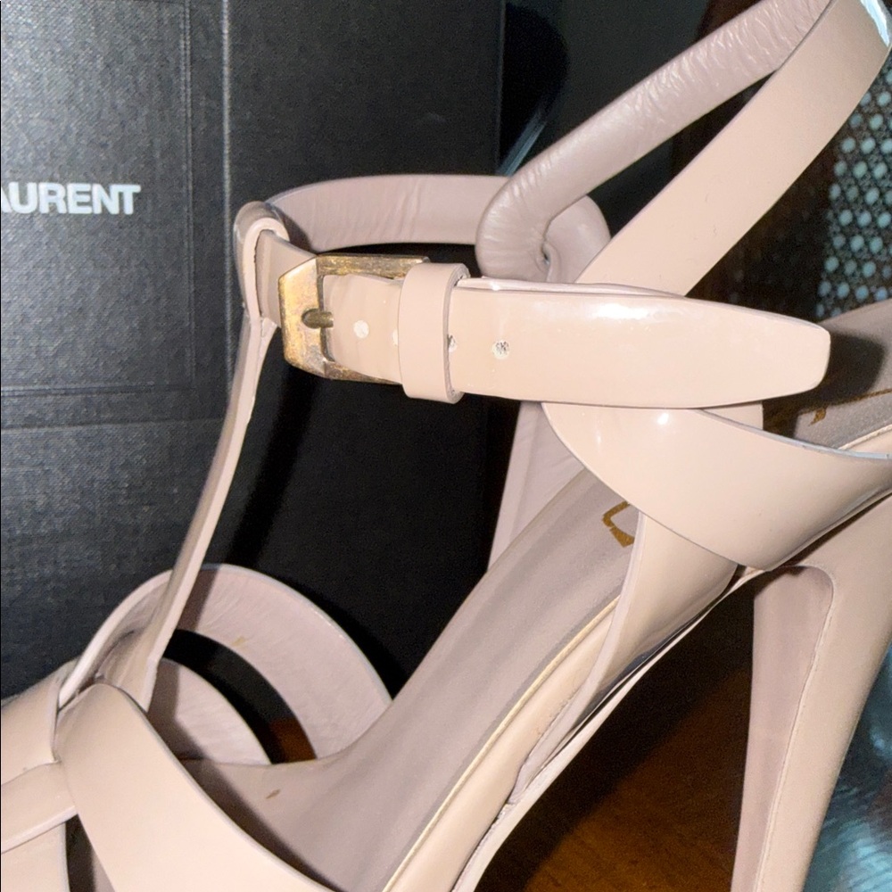 👠 Saint Laurent Tribute 105 Sandal “Rose Antique” Size 38 Preloved 👠 - Picture 13 of 13